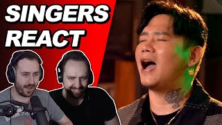 Singers React to Daryl Ong feat Mark Michael Garcia  James Ingram Hits  Reaction [upl. by Oiramal]