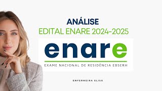 Análise edital ENARE 2024 2025 [upl. by Llerred]