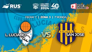 Liga Provincial de Mayores 2024 – Primera Fase Luis Luciano vs S y D San José [upl. by Eidnil]