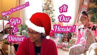 Christmas Gifts amp Dinner At Our House  Vlogmas Day 25 [upl. by Norm]