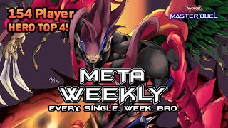 HERO TOP 4 META WEEKLY 126  YuGiOh Master Duel [upl. by Helm]