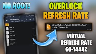 144HZ Android Virtual Refresh Rate NO ROOT  Smooth UI amp Liquid Animation  Optimized Display [upl. by Gavriella]