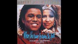 ORIGINE 80  Jermaine Jackson amp Pia Zadora – When The Rain Begins To Fall  VINYL MAXI 45T [upl. by Angus820]