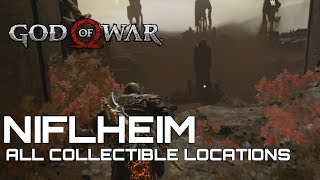 God Of War 100 Collectible Guide NIFLHEIM [upl. by Cappello]