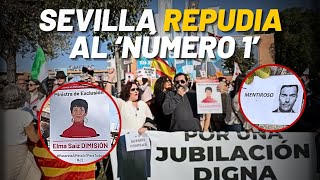 Sevilla REPUDIA al número 1 Sánchez no tiene paz ni en la cuna del socialismo [upl. by Anaeco]