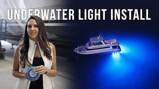 ThruHull Underwater Light Install  Aqualuma LED Lighting [upl. by Hajile]