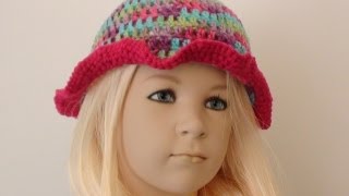 Crochet Playful Girls Hat  3 to 10 Years Old [upl. by Rorke]