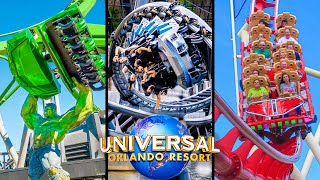 Top 10 Fastest Rides at Universal Orlando  Universal Studios Florida amp Islands of Adventure [upl. by Hutner]