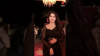 Amulya Gowda’s stunning entry at the StarMaaParivaarAwards2024 SMPA2024 [upl. by Nnyrb]