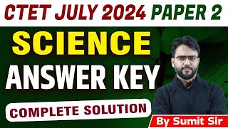 CTET Paper 2 Science Answer Key 2024  CTET Answer key 2024 Paper 2  ctetanswerkey2024 [upl. by Gibert]