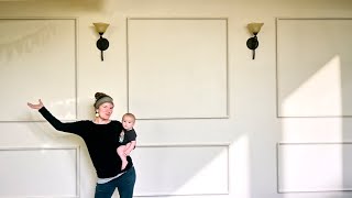 DIY Faux Wainscoting Living  Dining Room Makeover ✨ [upl. by Laniger94]