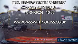 REAL DRIVING TEST ROUTE IN CHERTSEY 1 [upl. by Froh]