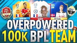 THE MOST SWEATY OVERPOWERED 100K FUT CHAMPIONS DIV 1 BPLEPL SQUAD BUILDER FIFA 17 ULTIMATE TEAM [upl. by Ainar]