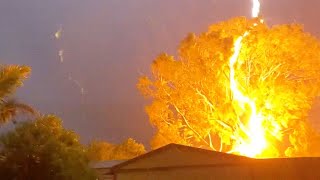 12 Minutes of Extreme Lightning Strikes [upl. by Ylrak245]