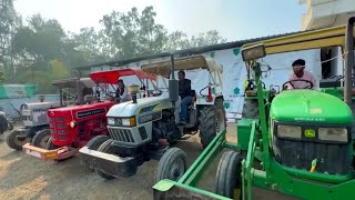 tractors power test Mahindra Arjun Novo Eicher Mahindra New Holland Sonalika John Deere JCB [upl. by Nitsyrk]