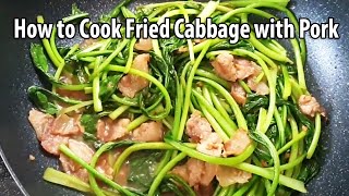 How to Cook Fried Cabbage with Pork [upl. by Euqinmod354]