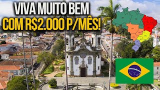 9 Cidades para Viver BEM com R 2000 por mês Curiosidades [upl. by Cha]