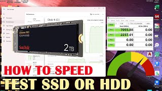 How to Check SSD amp HDD Speed or Benchmark Your Storage Drives [upl. by Wittenburg703]