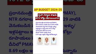 AP PMAY NTR housing scheme budget 202425 [upl. by Jewell]