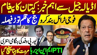 Breaking news about Imran Khan military trial  Captains important message from Adiala Jail [upl. by Branden]