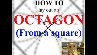 How to lay out an Octagon from a square [upl. by Prem]