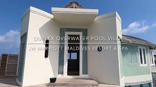 Duplex Overwater Pool Villa at JW Marriott Maldives [upl. by Anayhd]