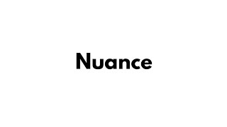 Learn English Elite  Nuance [upl. by Claudelle]