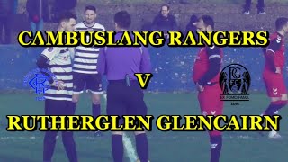 Cambuslang Rangers v Rutherglen Glencairn 27th January 2024 [upl. by Larena]