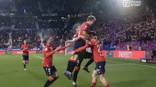 Abel Bretones Goal Osasuna Vs Barcelona 41 All Goals Analysis amp Highlights Result [upl. by Aihsyak]