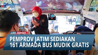 PEMPROV JATIM SEDIAKAN 161 ARMADA BUS MUDIK GRATIS [upl. by Grega]