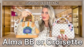 Louis Vuitton Croisette or Alma BB WHICH ONE DO I RECOMMEND [upl. by Stryker]