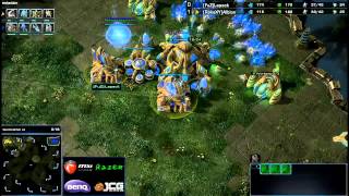 JCG SC2プレミアリーグ Season3 準決勝戦 AlbionProtoss vs LapackProtoss [upl. by Enyehc]