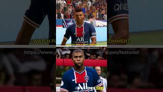 FIFA vs PES 🔥 Kylian Mbappe evolution from 2017 to 2023 ✅ shorts [upl. by Kayla]