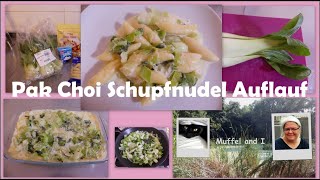 Pak Choi Schupfnudel Auflauf  einfache günstige und schnell gekochte vegetarische Hauptmahlzeit [upl. by Dusen]