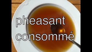 fancy pheasant consommé classic French clear broth [upl. by Maren]