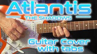 Atlantis guitar lesson with tabs The Shadows cover by Tom Parsons [upl. by Turro]