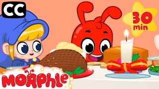 Mila amp Morphle Literacy  Morphles Christmas Dinner  Cartoons with Subtitles [upl. by Nolur620]