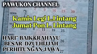 Bulan Dzulhijjah 2024Perhitungan Pawukon JawaPawukon Channel [upl. by Tripp]