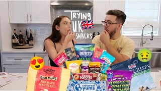 TRYING SNACKS FROM THE UK  Universal Yums Ep 1  Julia Spagnolia [upl. by Ardel156]