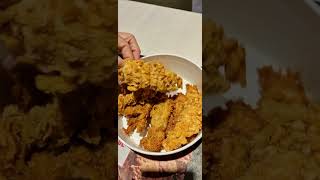 UNBOXING CHICKEN STRIPS KFC BARCELONA SPANYOL food unboxing [upl. by Perlis674]