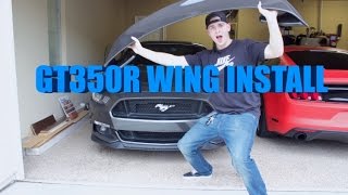 GT350R Spoiler Install2017 Mustang GT [upl. by Atteroc]