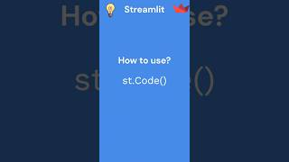 7 Streamlit tutorial st code [upl. by Adnal815]