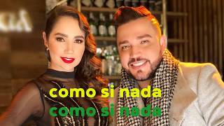 KARAOKE  COMO SI NADA  paola Jara ft Jessi Uribe Oficial [upl. by Klarika]