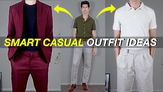 8 Smart Casual Outfit Ideas For Men [upl. by Silvan445]