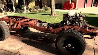 1939 Chevy truck 4x4 rat rod build [upl. by Netsirc]