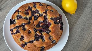 Lemon and Blueberry Cake recipe [upl. by Dnarb]