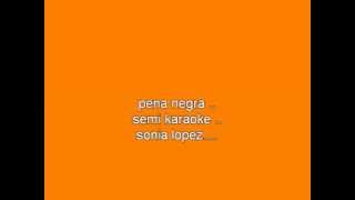 karaoke sonia lopez pena negrasemi karaoke [upl. by Ahsiek]