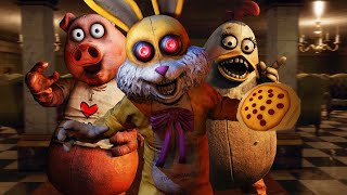 WORKING FOR THE JOY JOY GANG ANIMATRONICS  Dark Deception Pizza Time with Monkeys [upl. by Nillok]