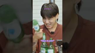 Learn How To Open A Soju Bottle From Jungkook 😎🤣 shorts bts jungkook [upl. by Lovell]