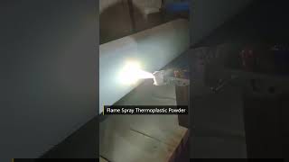 Flame Spray Thermoplastic Powder Coating polyethylene powder [upl. by Rehpotsrik]